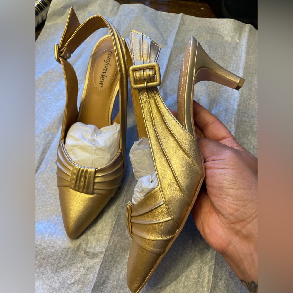 Gold Shoes size 9 1/2